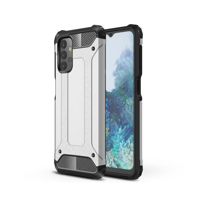 Etui Samsung Galaxy A32 5G Czerwony Czarny Ocalały Etui Ochronne