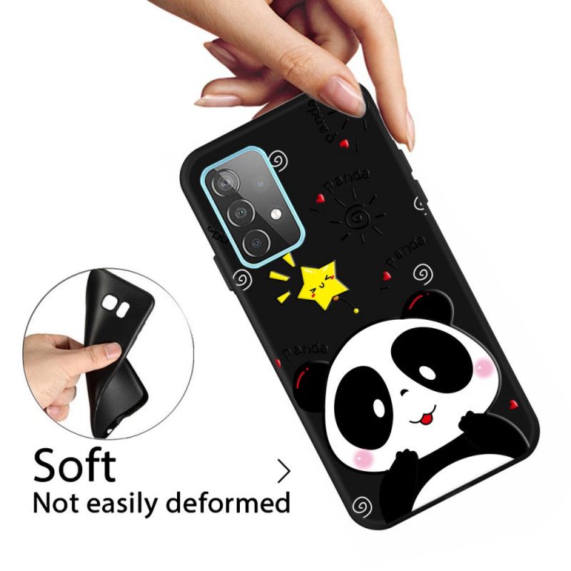 Etui Samsung Galaxy A32 5G Gwiazda Pandy Etui Ochronne