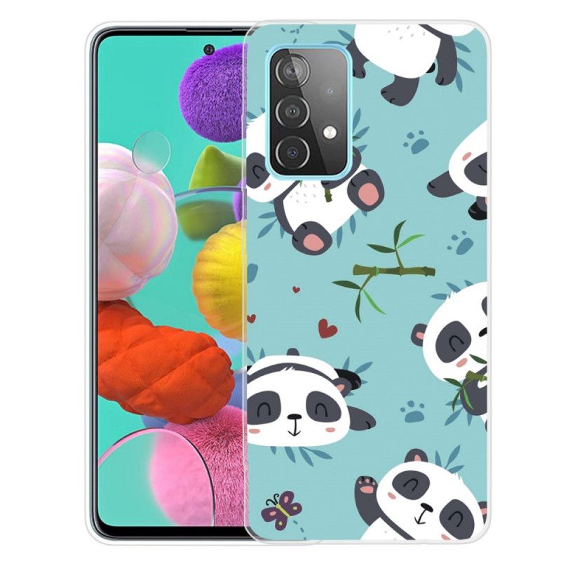 Etui Samsung Galaxy A32 5G Jasnoniebieski Zielony Kupa Pand