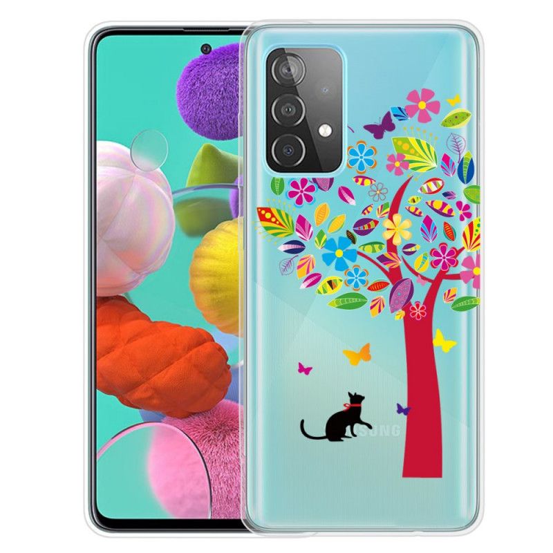 Etui Samsung Galaxy A32 5G Kot Pod Drzewem