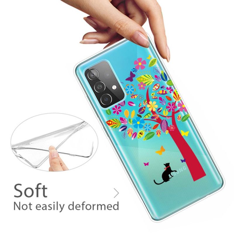 Etui Samsung Galaxy A32 5G Kot Pod Drzewem