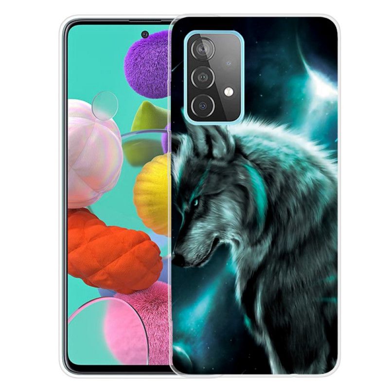 Etui Samsung Galaxy A32 5G Królewski Wilk Etui Ochronne