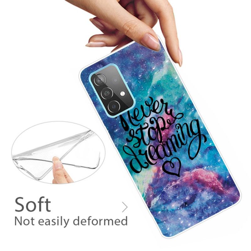 Etui Samsung Galaxy A32 5G Nigdy Nie Przestawaj Marzyć