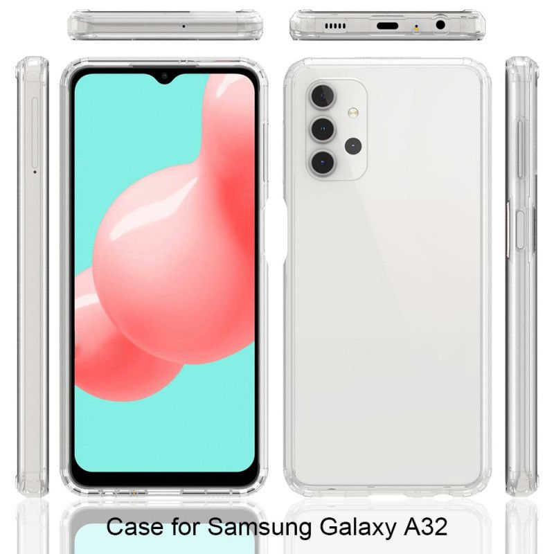 Etui Samsung Galaxy A32 5G Przezroczysta Hybryda