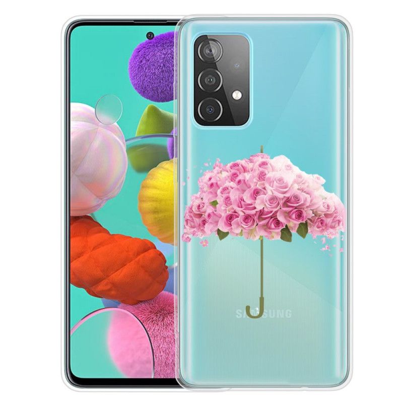 Futerały Samsung Galaxy A32 5G Etui na Telefon Parasol W Różach