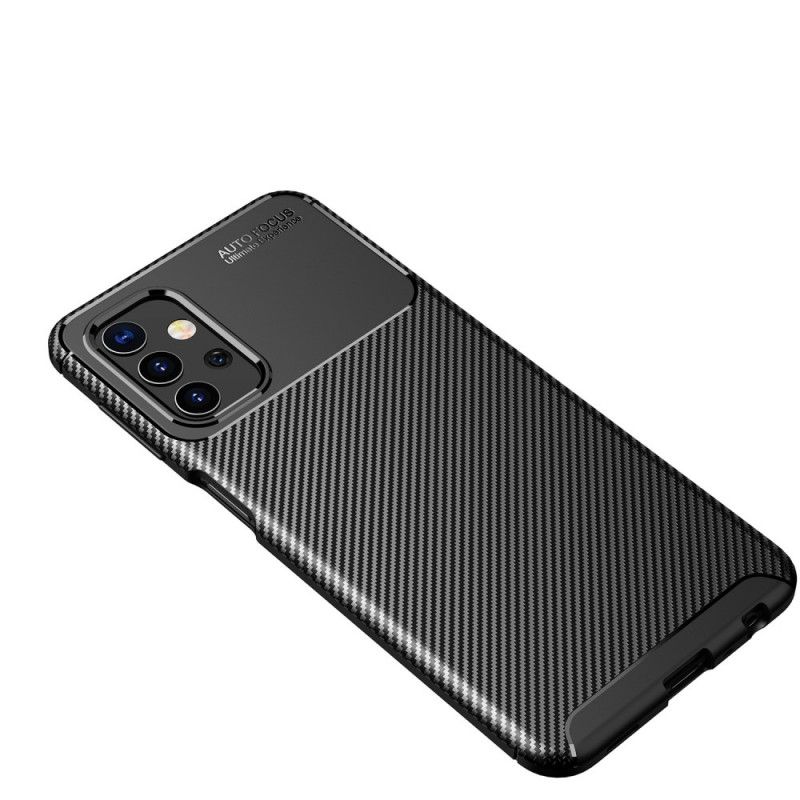 Futerały Samsung Galaxy A32 5G Granatowy Czarny Etui na Telefon Elastyczna Tekstura Włókna Węglowego