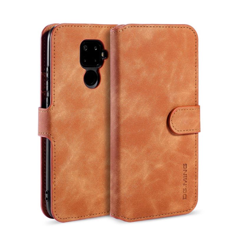 Etui Folio Huawei Mate 30 Lite Szary Czarny Retro Dg.Ming