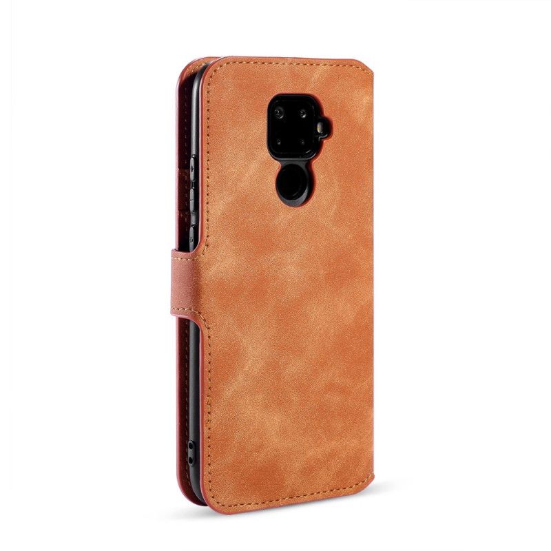 Etui Folio Huawei Mate 30 Lite Szary Czarny Retro Dg.Ming