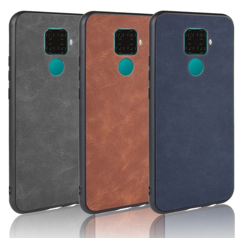 Etui Huawei Mate 30 Lite Granatowy Czarny Efekt Skóry W Stylu Vintage Etui Ochronne