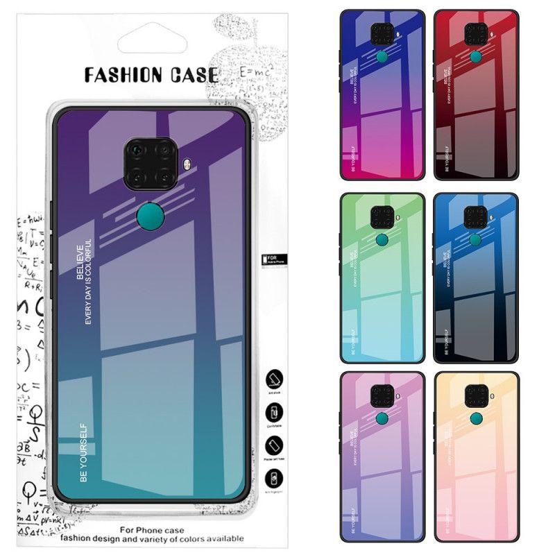 Etui Huawei Mate 30 Lite Granatowy Czerwony Kolor Ocynkowany