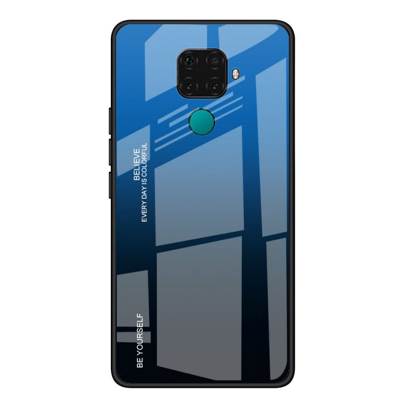 Etui Huawei Mate 30 Lite Granatowy Czerwony Kolor Ocynkowany