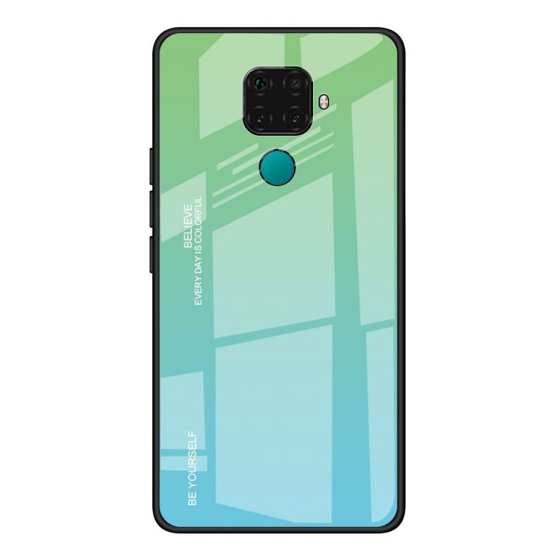 Etui Huawei Mate 30 Lite Granatowy Czerwony Kolor Ocynkowany