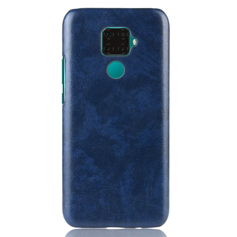 Etui Huawei Mate 30 Lite Szary Czarny Efekt Skóry Lychee Performance