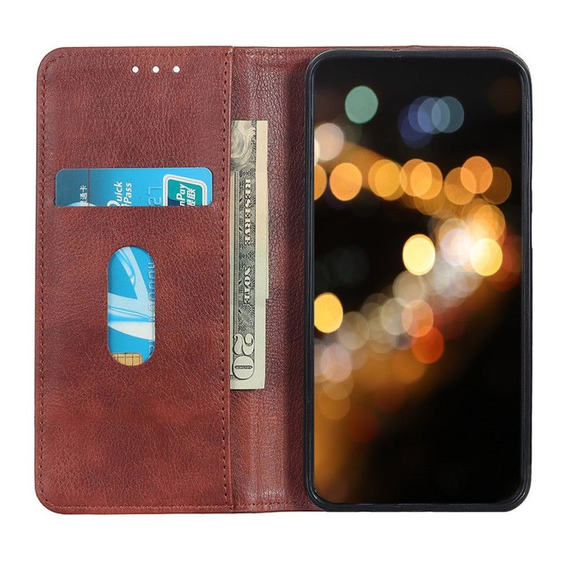 Flip Kotelot Huawei Mate 30 Lite Czarny Etui na Telefon Dwoina Z Liczi