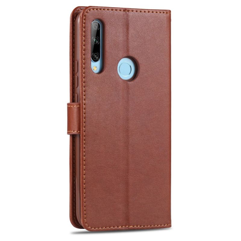 Etui Folio Honor 9X Brązowy Czarny Azns Imitacja Skóry Etui Ochronne