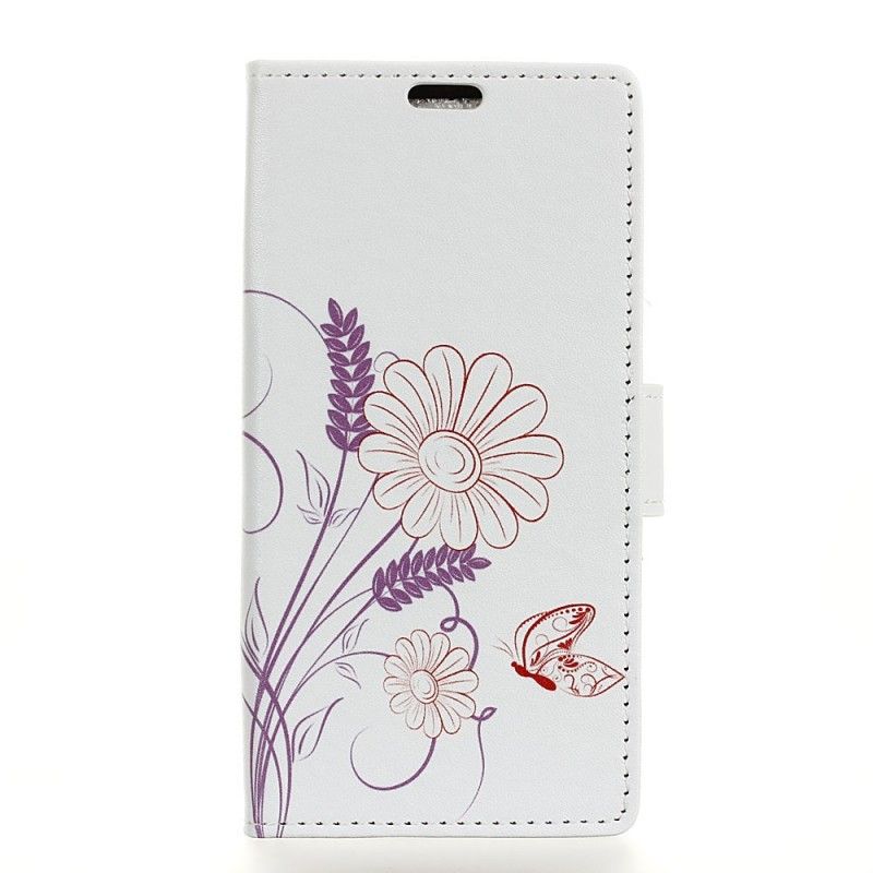 Etui Folio Honor 9X Rysowanie Motyli I Kwiatów Etui Ochronne