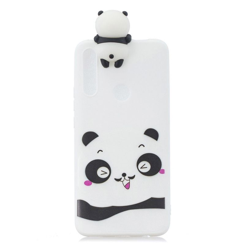 Etui Honor 9X Biały Czarny Geneviève The 3D Panda Etui Ochronne