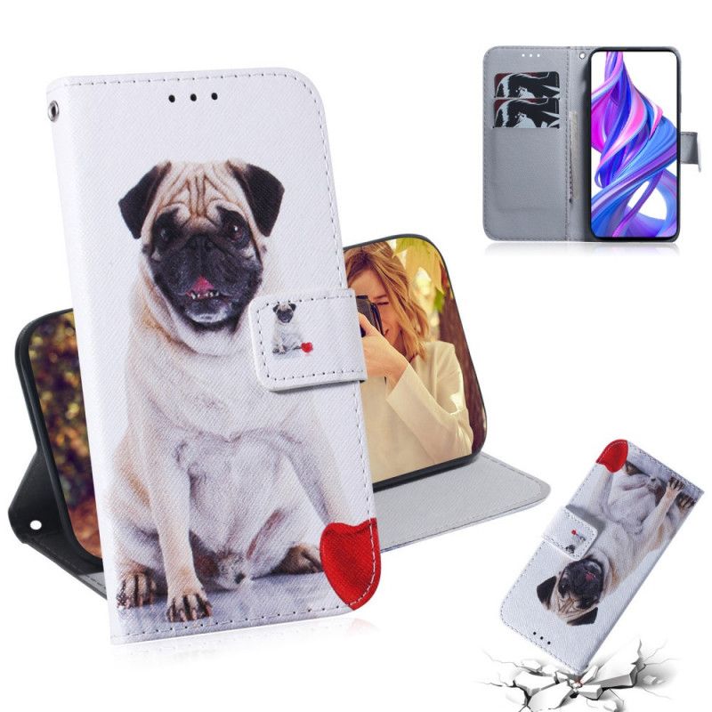 Etui Folio Huawei P Smart Pro Pro Mops Pies