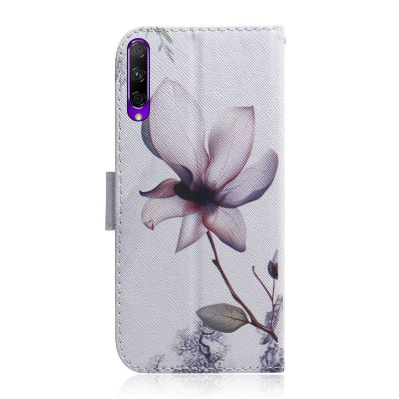 Etui Folio Huawei P Smart Pro Pro Stary Kwiat Róży Etui Ochronne