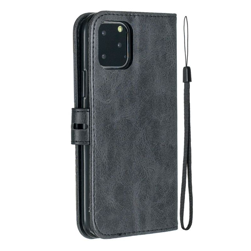 Etui Folio iPhone 12 / 12 Pro Ciemnoniebieski Najlepszy Przypadek Etui Ochronne