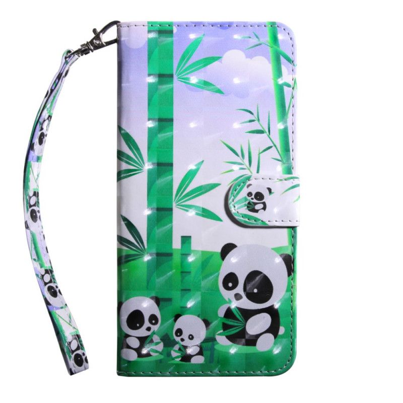 Etui Folio iPhone 12 / 12 Pro Pandy Z Punktami Świetlnymi