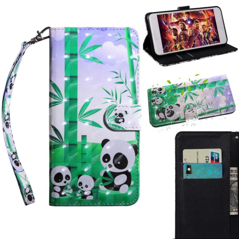 Etui Folio iPhone 12 / 12 Pro Pandy Z Punktami Świetlnymi