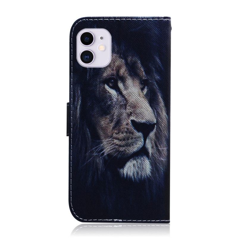 Etui Folio iPhone 12 / 12 Pro Śniący Lew