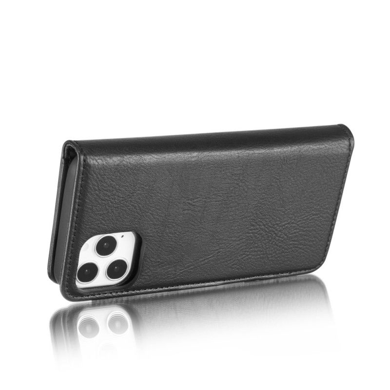 Etui Folio iPhone 12 / 12 Pro Szary Czarny Dg. Zdejmowany Futerał Ming