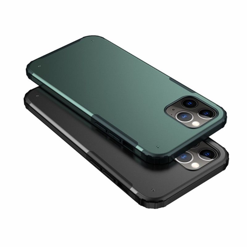 Etui iPhone 12 / 12 Pro Biały Czarny Matowa Hybryda