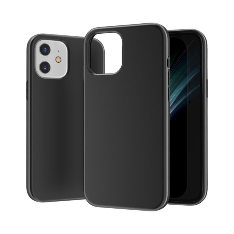 Etui iPhone 12 / 12 Pro Biały Czarny Ochrona Przed Odciskami Palców I Zachlapaniem Etui Ochronne