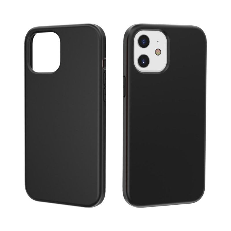 Etui iPhone 12 / 12 Pro Biały Czarny Ochrona Przed Odciskami Palców I Zachlapaniem Etui Ochronne