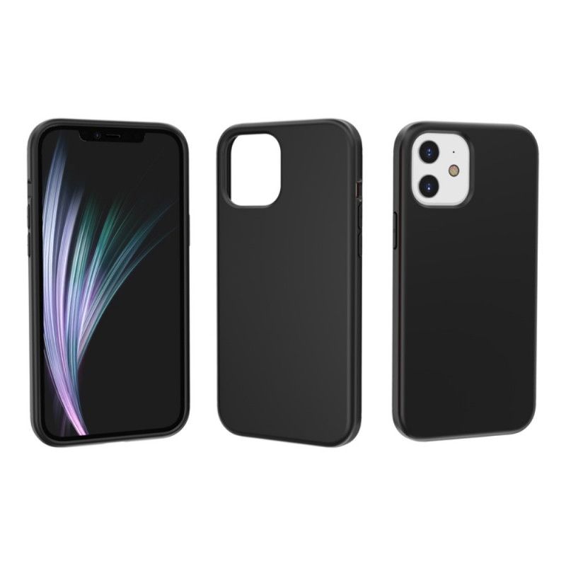 Etui iPhone 12 / 12 Pro Biały Czarny Ochrona Przed Odciskami Palców I Zachlapaniem Etui Ochronne