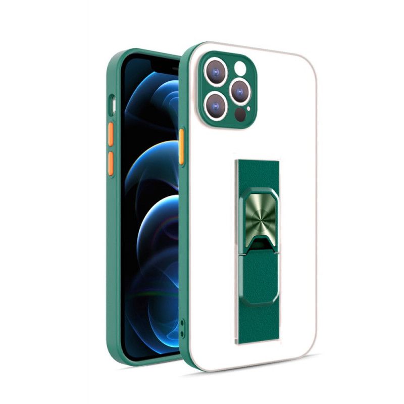 Etui iPhone 12 / 12 Pro Czerwony Czarny Zdejmowana Podpora Pionowa I Pozioma Etui Ochronne