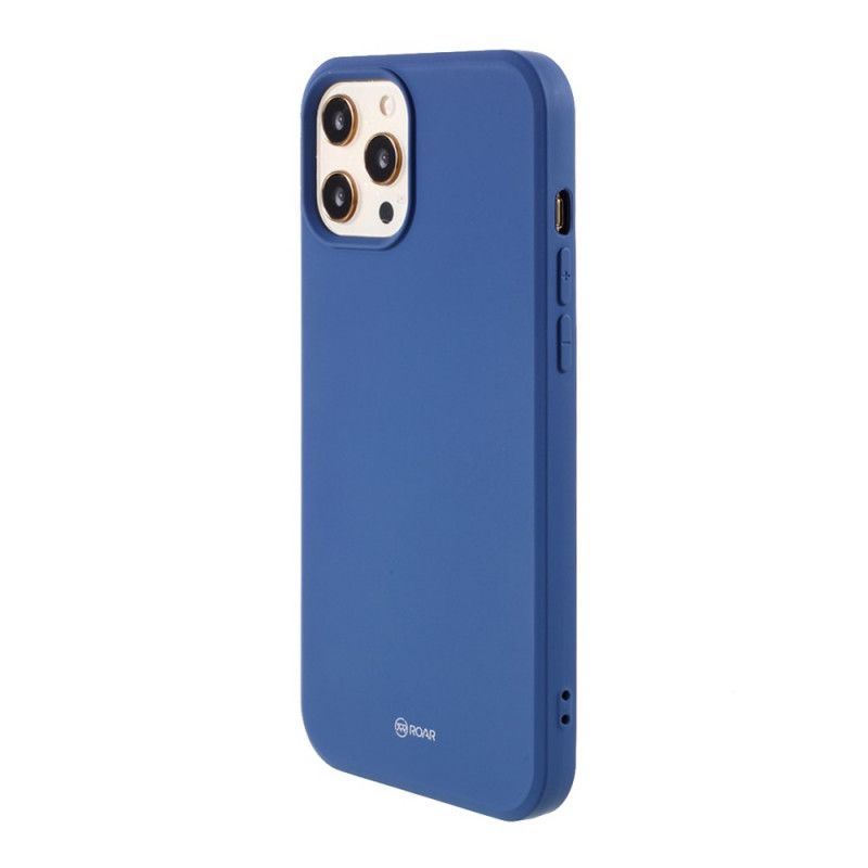 Etui iPhone 12 / 12 Pro Szary Czarny Ryk Serii Galaretek