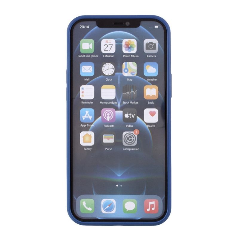 Etui iPhone 12 / 12 Pro Szary Czarny Ryk Serii Galaretek