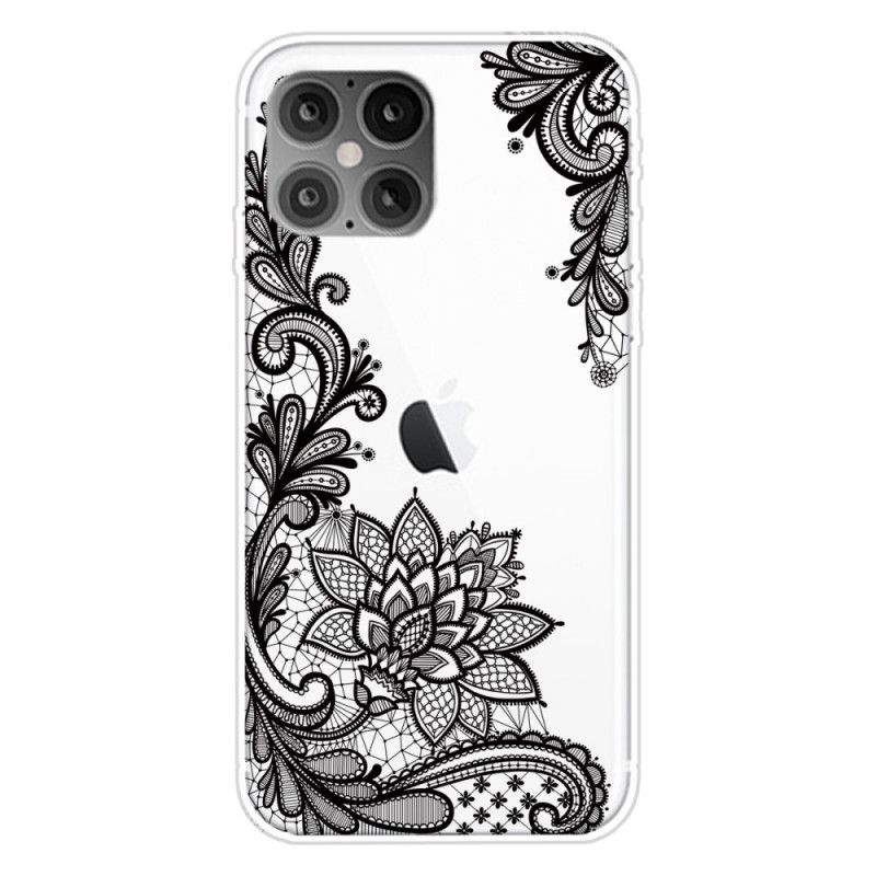 Etui iPhone 12 / 12 Pro Wysublimowana Koronka Etui Ochronne