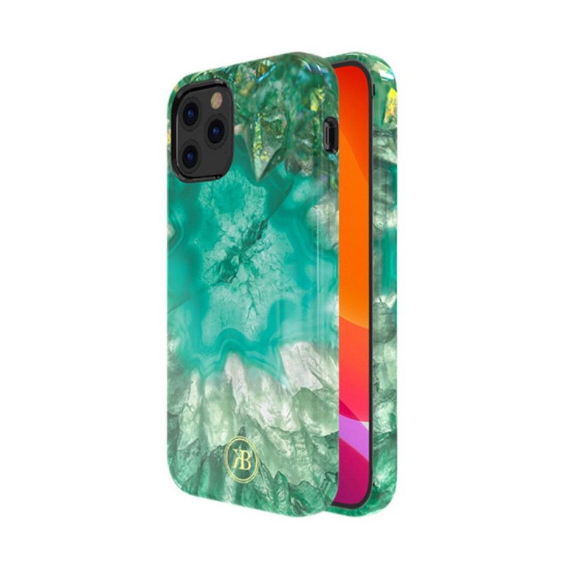 Etui iPhone 12 / 12 Pro Zielony Czerwony Kingxbar Z Serii Kryształów