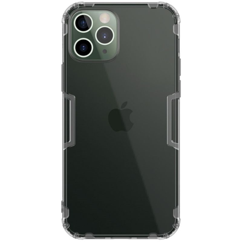 Futerały iPhone 12 / 12 Pro Szary Biały Naturalna Przezroczysta Skóra Nillkin