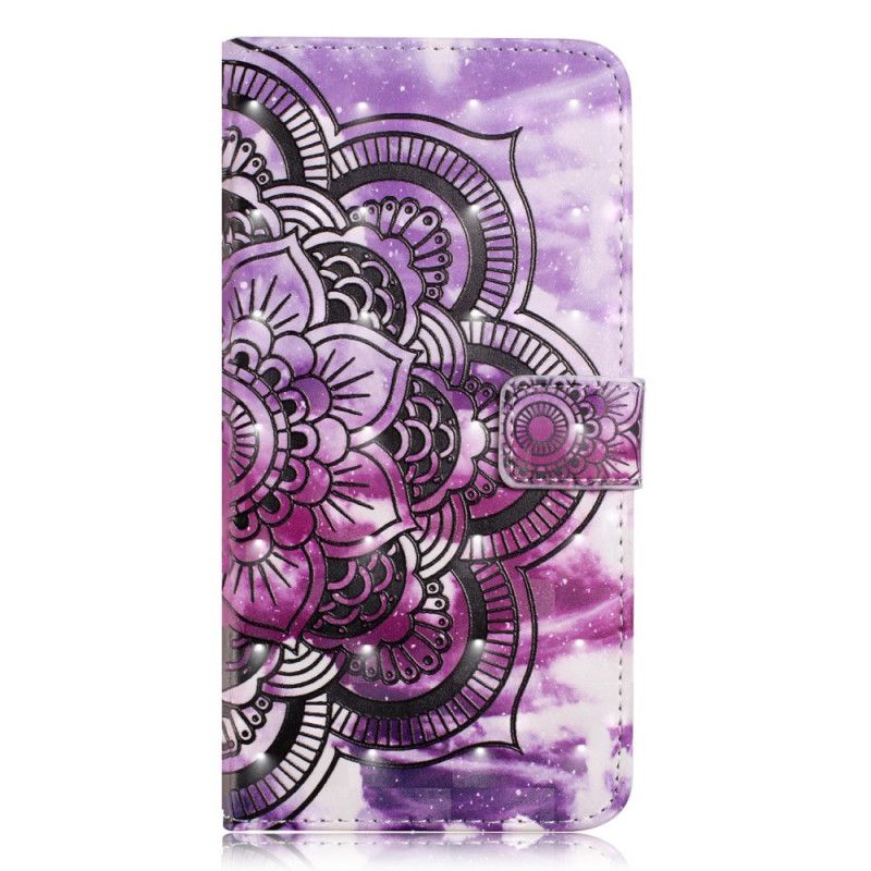 Etui Folio iPhone XR Fioletowa Mandala Etui Ochronne