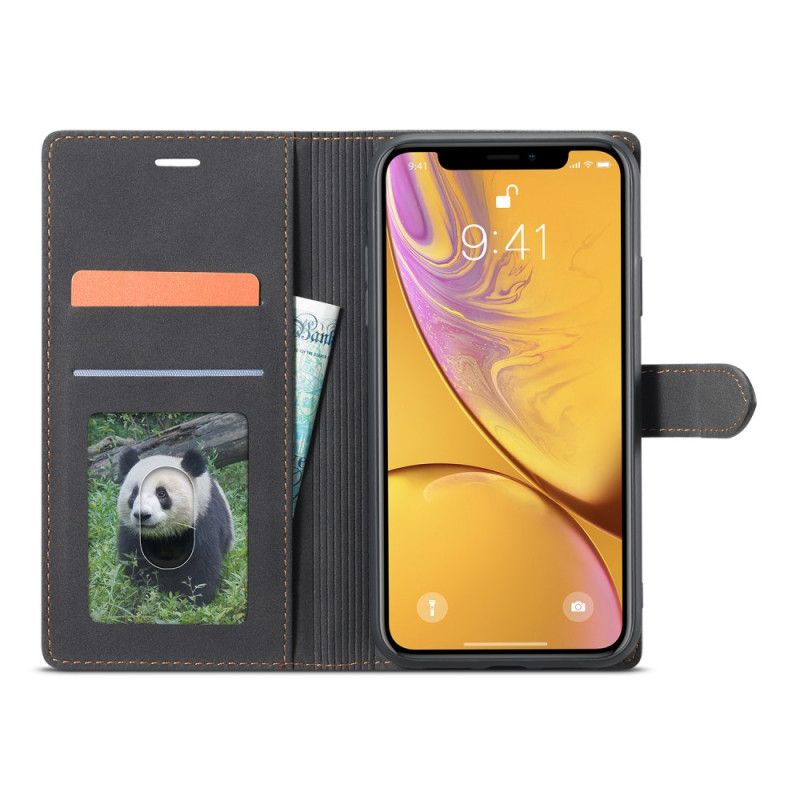 Etui Folio iPhone XR Zielony Czarny Forwenw F1 Series