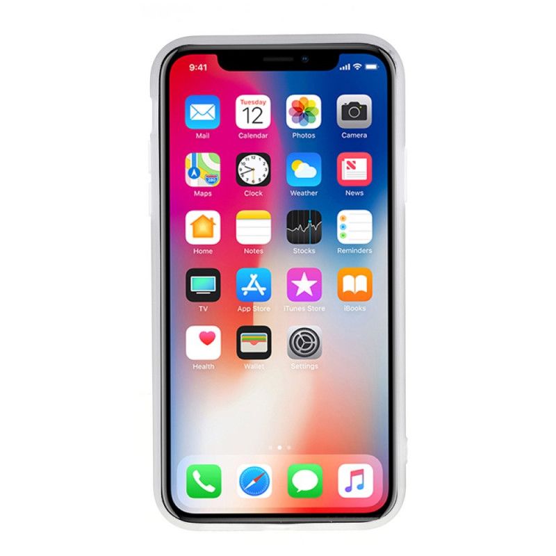 Etui iPhone XR Biały Czarny Geometria W Kolorze Marmuru Etui Ochronne