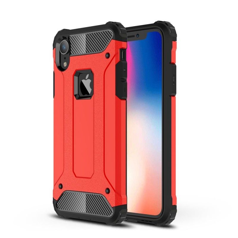 Etui iPhone XR Biały Czarny Ocalały Etui Ochronne