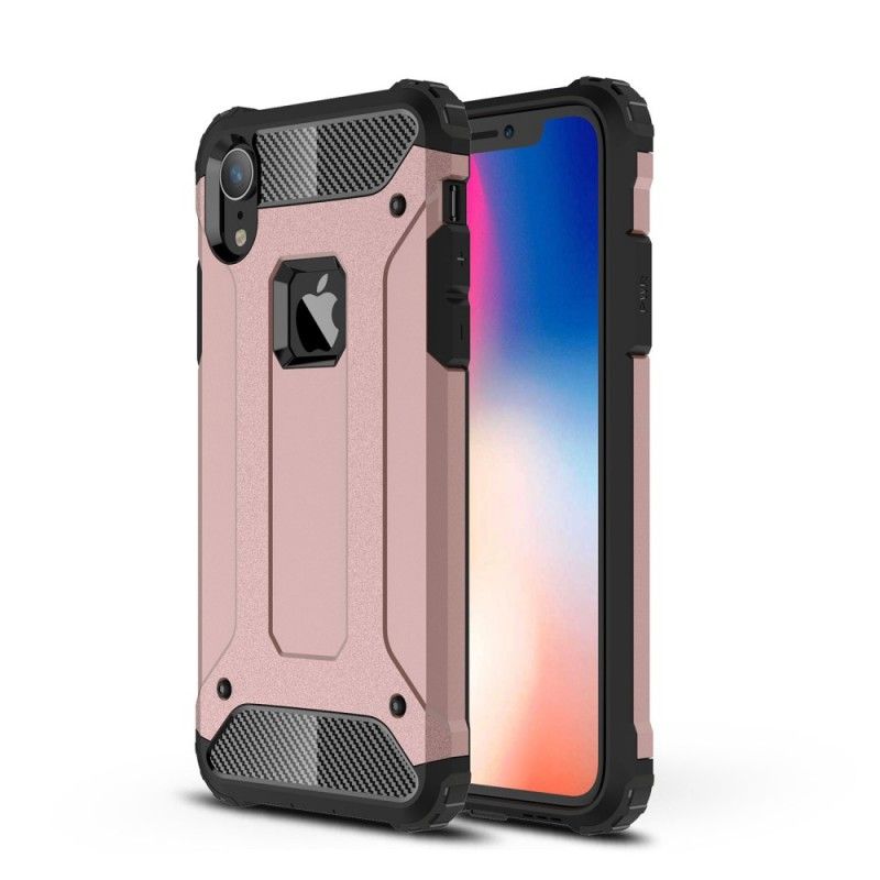 Etui iPhone XR Biały Czarny Ocalały Etui Ochronne