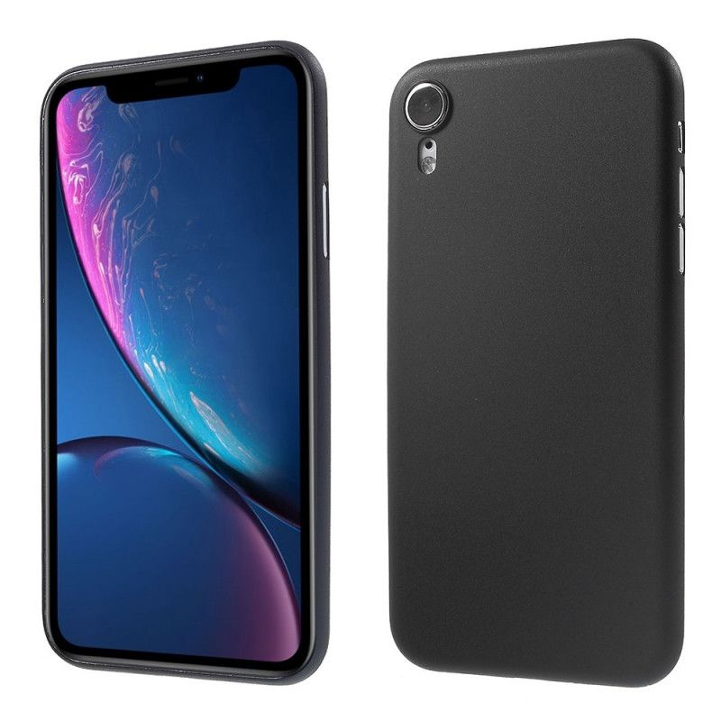 Etui iPhone XR Biały Czarny Ultra Drobny Mat Etui Ochronne