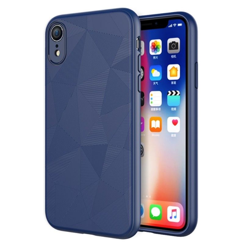 Etui iPhone XR Czarny Geometria Etui Ochronne