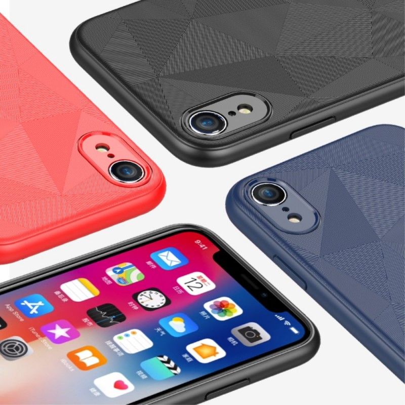 Etui iPhone XR Czarny Geometria Etui Ochronne