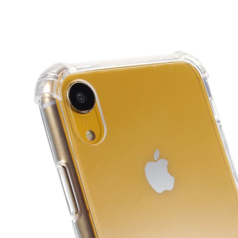 Etui iPhone XR Czarny Hybryda Z Kolorowym Sznurkiem Etui Ochronne