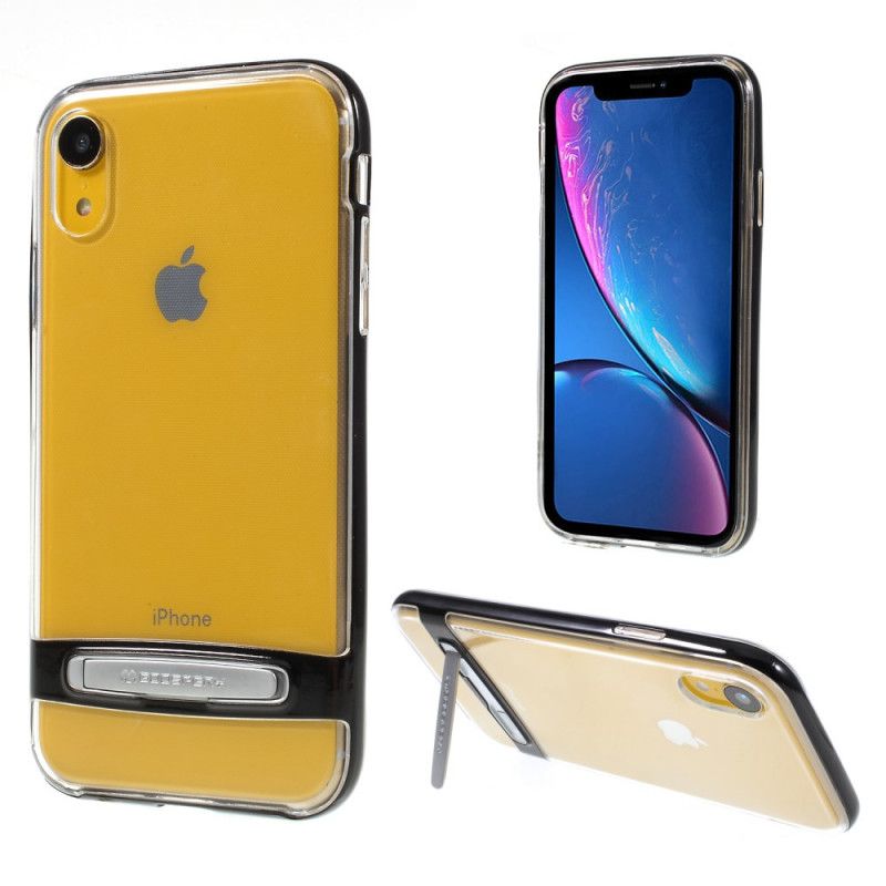 Etui iPhone XR Czerwony Czarny Hybryda Ze Wsparciem Rtęciowym Goospery