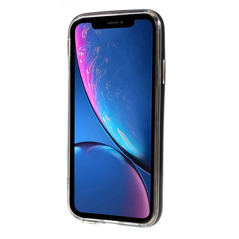 Etui iPhone XR Czerwony Czarny Hybryda Ze Wsparciem Rtęciowym Goospery