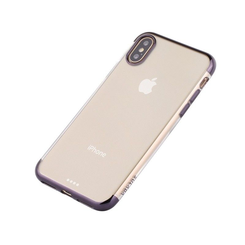 Etui iPhone XR Czerwony Czarny Kryształ Sulada Etui Ochronne